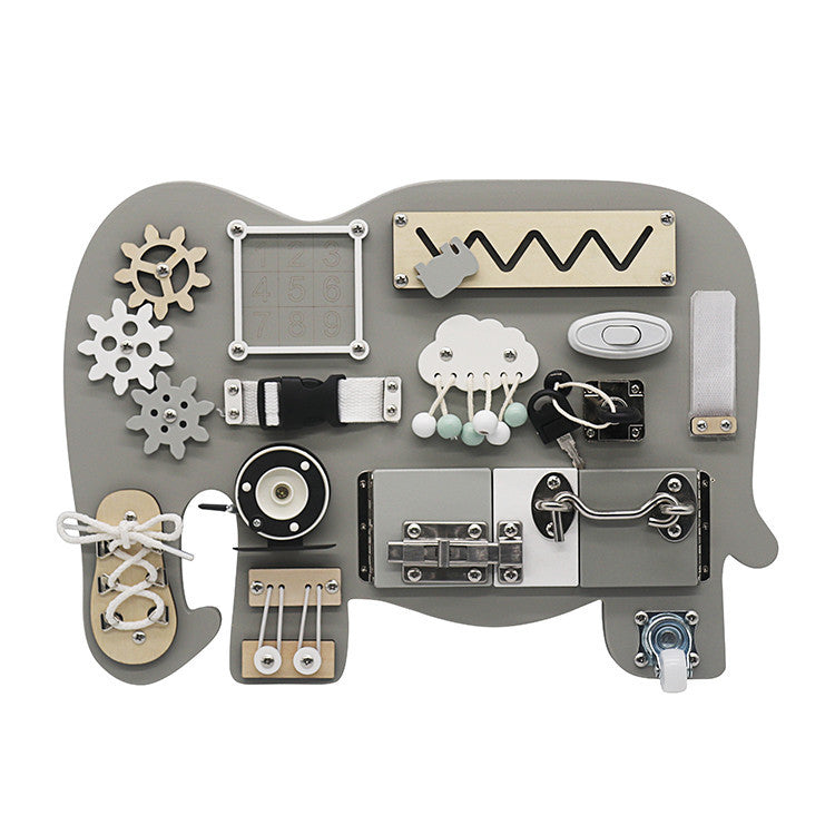 Moni Toys Elephant Montessori fa matatófal