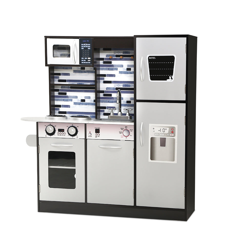 NNEDSZ Kids Kitchen Wooden Pretend Play Set Toys Cooking Food Children Cookware