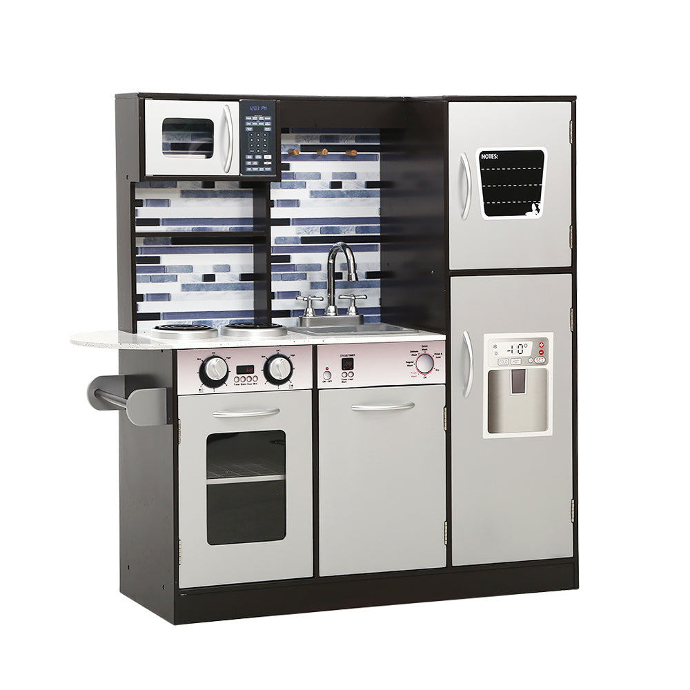 NNEDSZ Kids Kitchen Wooden Pretend Play Set Toys Cooking Food Children Cookware