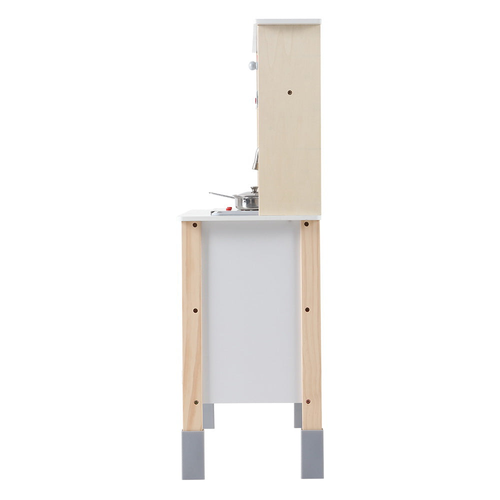 Keezi Kids Kitchen Play Set Wooden Pretend Toys Cooking Children